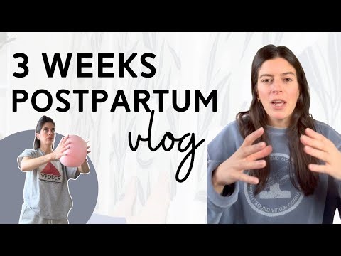 3 WEEKS POSTPARTUM | Return to Exercise Postpartum Vlog Series