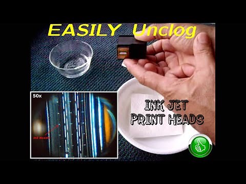 How To EASILY Unclog Ink Jet Print Heads