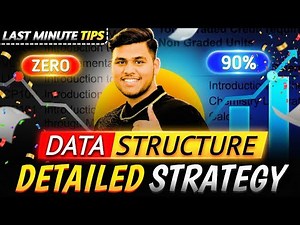 Data Structures Strategy | End-Sem Study Plan + Important Topics | BunkToBrain