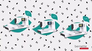 Bernette B70 6" x 10" Embroidery Machine with 3 Embroidery Hoops, Deluxe Accessory Bundle, and Designs