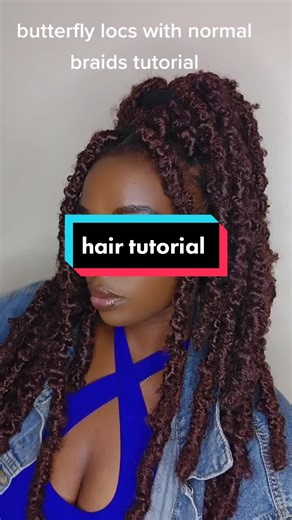 Butterfly Locs with Normal Braids Tutorial