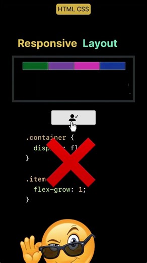 sesponsive layout css #débutant #coding #frontendcourse #python #html5 #apprends #programming