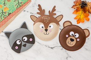 Forest Paper Plate Animals
