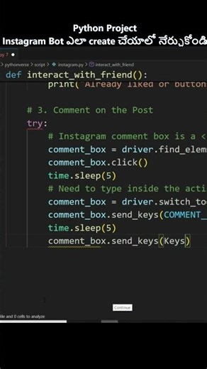 Instagram Bot Tayaru Cheyandi (Python Selenium Tutorial) | Automate Instagram(Login, Like, Comment)