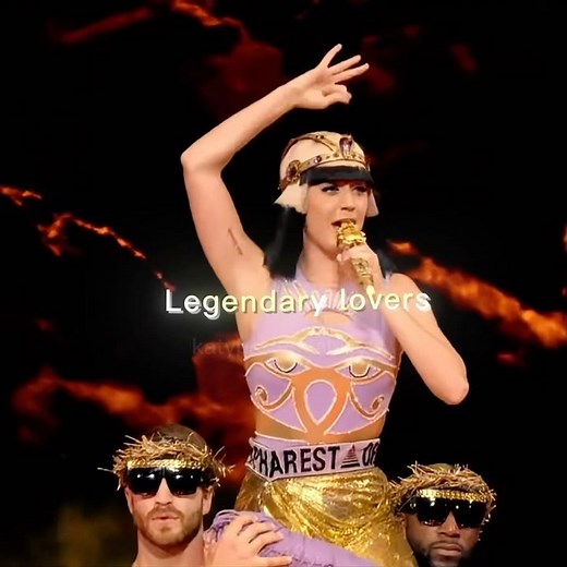 Katy Perry singing Legendary Lovers retrospectively 💛