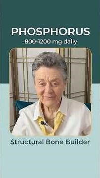 PHOSPHORUS For Bone Health