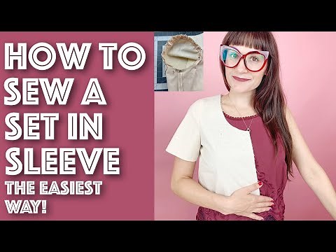 How to Insert or Sew a Set In Sleeve The Easiest Way | Sew Anastasia