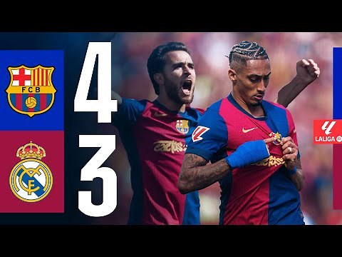 FC BARCELONA 4 vs 3 REAL MADRID | EL CLASICO | LALIGA 2024/25 MD35
