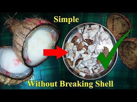 How to Remove Coconut Meat Without Breaking Shell