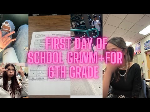 First day of school grwm+for 6th grade 📚✏️￼