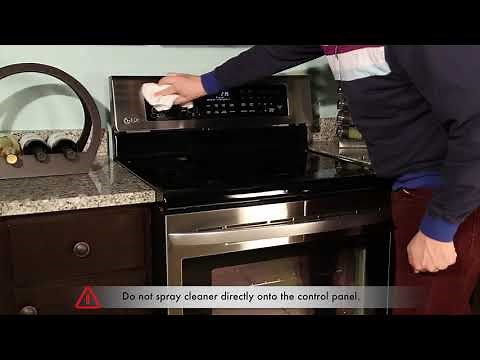 LG Range Clean and Care For The Control Panel