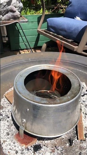 My DIY $5 Smokeless Fire Pit - Made With Cheap Thrift Store Items #diy