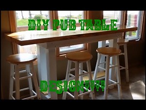 DIY PUB TABLE DESIGN!!!! STEP BY STEP ON MAKING YOUR OWN PUB TABLE!!!!