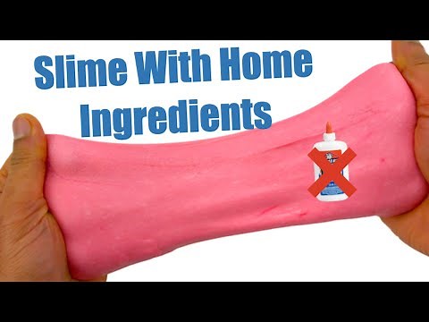 How To Make Slime With Home Ingredients✨ Easy DIY No Glue No Borax Slimes