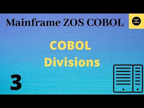 Divisions in COBOL - Mainframe COBOL Tutorial - Part 3 #COBOL