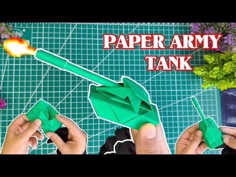 DIY Paper Tank | Easy Paper Craft Tutorial / Paper Tank Making Step by Step | Origami Tank
