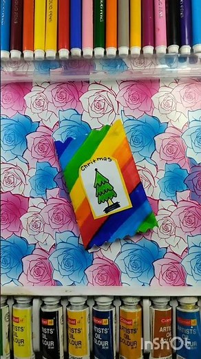 “Beautiful Christmas Wrapper Packet Gifts 🎅✨ | Step-by-Step #cristmas #shorts #painting