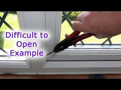 The Handle Moves but the Window Won't Open (Difficult to open example)