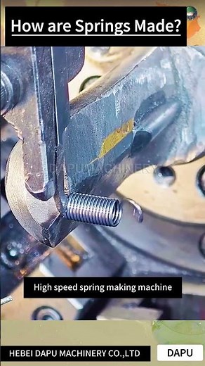 How are Springs Made? High-speed Spring Making Machine | DAPU Machinery
