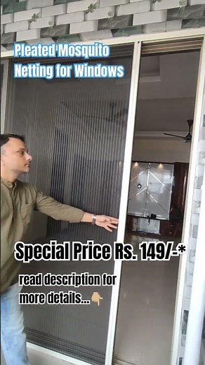 Pleated mosquito Mesh Netting for Windows #mosquitonet #mosquito