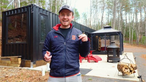 Inside a 40ft Container Home Redefining Rustic Luxury