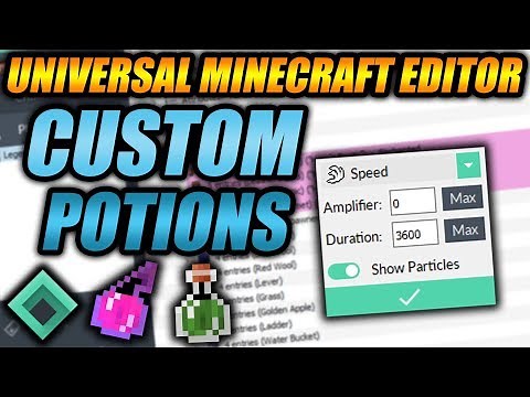 Universal Minecraft Editor - NEW Custom Potions Quick Mod Explained!