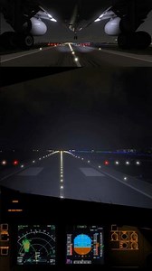 Pilot's View Full Cross Wind Landing at Night in Ireland #airplane #aviation #pov #landing #pilot