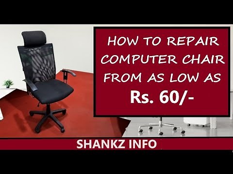 How to Repair Computer Chair || Low Cost Office Chair Repair || Sinking Chair Repair