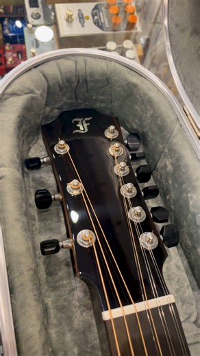 Nine strings, endless shimmer — this Furch Guitars Yellow Deluxe makes every strum sound bigger. 🎐 The Furch Yellow Deluxe Gc-SR/SPA 9-String Grand Auditorium Acoustic-Electric Guitar delivers lush, chorus-like shimmer without the bulk of a 12-string. A solid spruce top, rosewood back & sides, and StagePro Anthem electronics make it equally at home in the studio or on stage. Built with Furch’s CNR neck system for rock-solid stability, it plays effortlessly while unlocking rich textures that ele