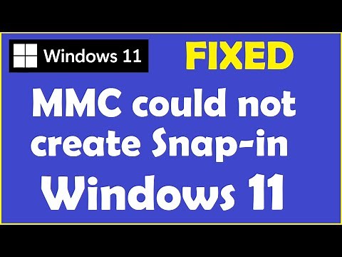 MMC Could not create the Snap-in Windows 11 [ How to Fix ]