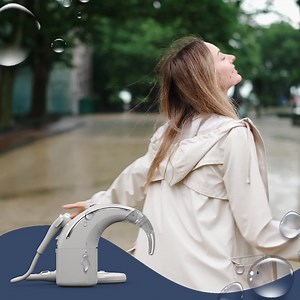 29K views · 181 reactions | Rain or shine, you’re ready. No need for a waterproof accessory—your sound processor can handle life’s surprises. | Cochlear Americas | Facebook