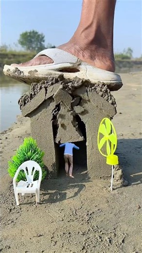 Sand house destroyed amazing videography ideas 👀😱 #shorts #videography