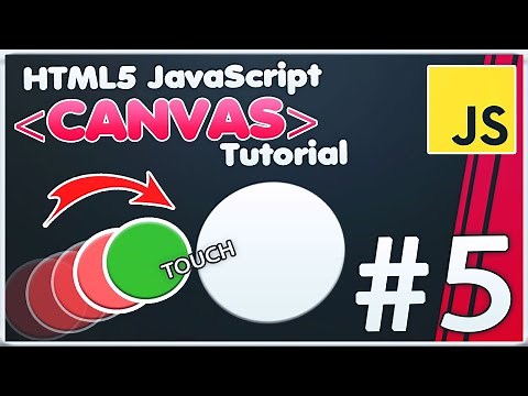 HTML5 Canvas JavaScript Tutorial | Collision detection Canvas objects & elements interaction [#5]
