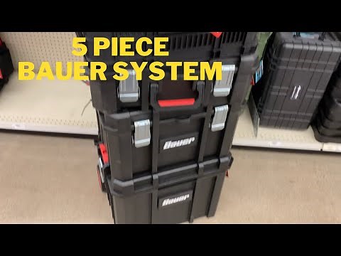 Bauer new modular storage system in store New Icon tool@ HarborFreight.