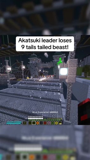 The akatsuki leader lost the 9 tails tailed beast in our Naruto Minecraft SMP! #akatsuki #otsutsuki #naruto #anime #minecraftmods
