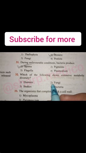 ⚕️McQ on Biological classification🌎 ❤️||#shortvideo #shorts #trending #neet2026 #mcq #biology #neet