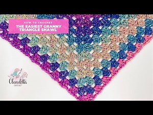 How To Crochet Granny Triangle Shawl