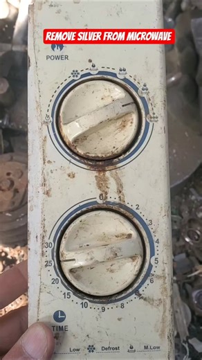 Remove silver from microwave oven thermostat