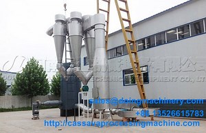 Industrial extraction of starch from potato procedure