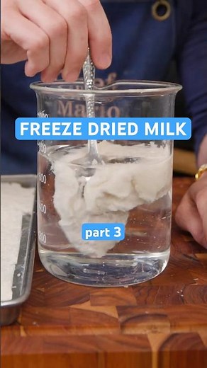 Dried Milk 🥛😅What should I freeze dry next? The weirder the better #freezedried #homestead #vegan