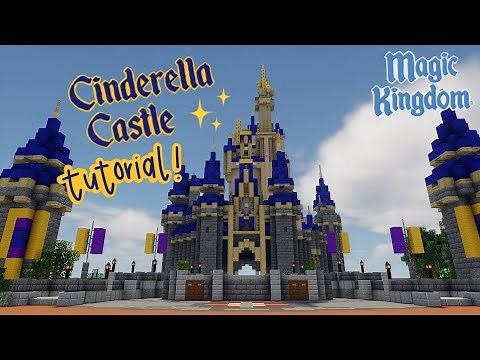 Minecraft How to Build the Disneyworld Castle!