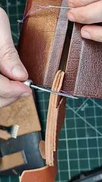 Diamond awl for hand sewing leather