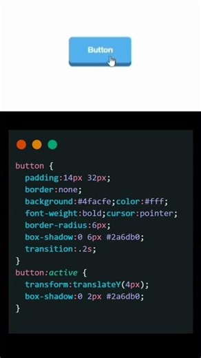 css button click effect #code #tutorial #csseffect #csstricks #python