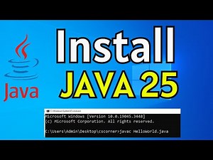 How to Install Java JDK 25 on Windows 10 | Latest Java