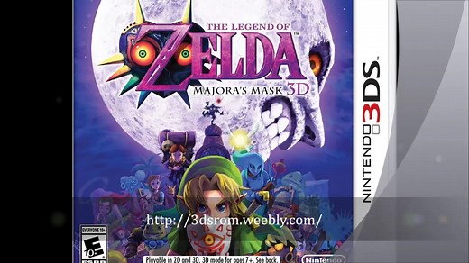 The Legend of Zelda Majora's Mask 3D 3DS Citra Emulator Download CIA ROM US-EUR