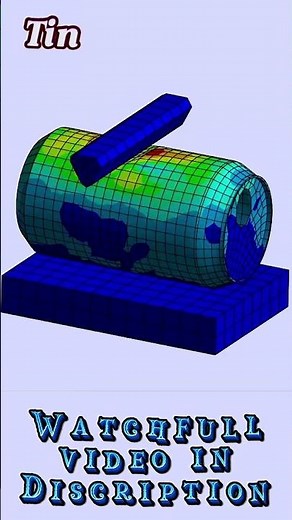 Creo + Ansys Tutorial: 3D Tin Cash Model Creation and Crash Analysis | Step-by-Step Simulation Guide