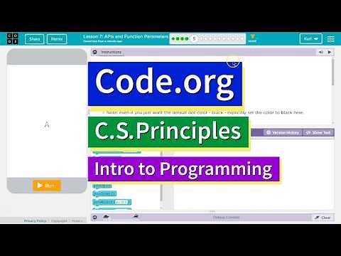 APIs and Function Parameters Lesson 7.5 CS Principles Code.org Tutorial with Answers