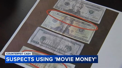 Police warn businesses about fake 'movie money' circulating as real currency