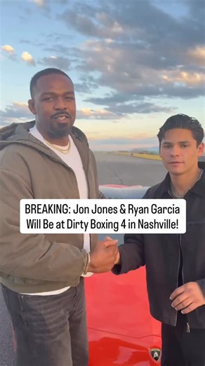 Dirty Boxing Championship on Instagram: "Meet Jon Jones & Ryan Garcia at DBX 4! 👀 Dirty Boxing takes over Nashville, Tennessee — LIVE from The Pinnacle. 📅 Next Thursday, Oct 30th ⏰ 7PM CST / 8PM EST You won’t want to miss this. 🔥 🎟️ Grab your tickets now (link in bio) or comment JONES & we’ll DM you."