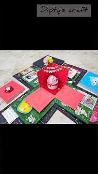 explosion box diy | handmade birthday gift #diy